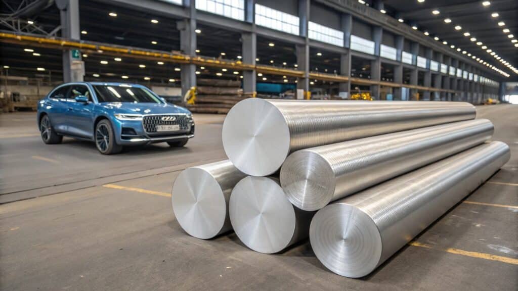 A visual comparison showing two distinct extrusions: one with the robust, strong appearance typical of 6061-T6, and another with a refined, smooth surface perfect for architectural use, representative of 6063-T6.